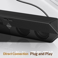 E3588 Soundbar USB Plug & Play Tunggal 5.4 2.0 Speaker Stereo dengan Kontrol Sentuh untuk PC Laptop dan Smartphone