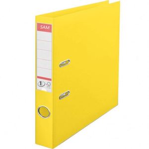 Classeur à levier de qualité supérieure, fabriqué en Chine, meilleur prix, A4, jaune, dos de 75 mm, capacité de 500 feuilles, avec perforation et clip pour documents - Product Image 1
