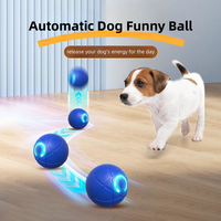 Jouet interactif intelligent pour chien et chat, balle électrique à roulement automatique pour l'entraînement des animaux domestiques en intérieur, jouet gravitationnel à mouvement autonome