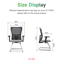 Chaise de bureau ergonomique en maille, hauteur réglable, accoudoirs fixes, cadre chromé, design moderne, dossier en maille haute élasticité, pivotante