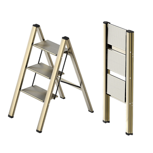 Household Steel Folding <b>Ladder</b> Multi Purpose Portable Foldable Step <b>Ladder</b> For Home Indoor Daily Use - Product Image 2