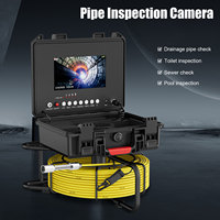 7 pouces 17mm tuyau caméra vidange égout Pipeline endoscope industriel DVR enregistrement vidéo 20M câble