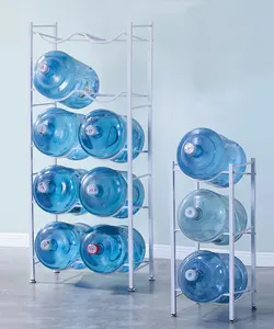 Porte-bouteilles d'eau personnalisé, à 2, 3, 4, 5 niveaux, 20 gallons de stockage, distributeur d'eau, porte-ustensiles