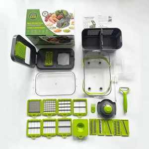 Coupe-légumes manuel multifonctionnel 22 en 1, accessoires de cuisine, coupe-oignons, coupe-légumes - Product Image 6