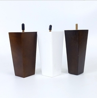 Pieds de canapé carrés en bois de 12 cm, pieds de meubles carrés en bois