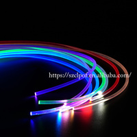 Câble de lumière à fibre optique de lueur de tache latérale de 1.5mm à 20mm pour l'utilisation d'intérieur de voiture de piscine
