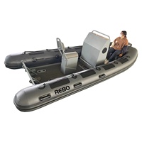 17ft Rhib 520 Aluminium RIB Hypalon/PVC Bateau Gonflable Avec Siège Jockey À Vendre