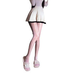 Lemon Story Bas de cuisse brillants pour femme, transparents et ultra-fins, lingerie mode été 2025 - Product Image 5