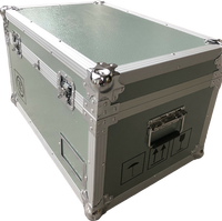 Boîte personnalisée pour instruments et équipements en alliage d'aluminium vert militaire grand, moyen et petit