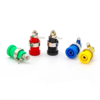Adaptateur M12 en laiton plaqué or personnalisé, mâle/femelle, prise banane ronde, borne de connexion de câble, fiche banane 4 mm, amplificateur, haut-parleur