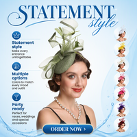 Serre-têtes de fête haut de gamme parfaits, accessoires capillaires en tissu, fascinateurs de mariage avec plumes et fleurs, et pinces à cheveux de luxe