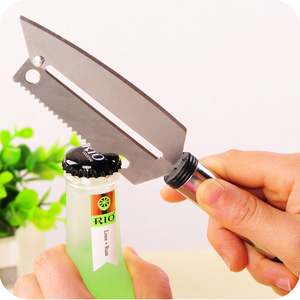 Stainless Steel Multi Functional Peeler 3 Pieces Fruit Vegetable Knife Bottle Opener Kitchen Tool - Product Image 3