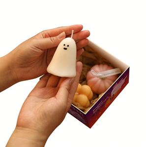 Halloween Ghost Box Set Holiday Gift Home Decor Ornaments Souvenir Atmosphere-Setting Handmade Soybean Blended <b>Wax</b> <b>Candle</b> - Product Image 5