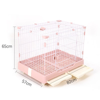 Cage pour animaux de compagnie en fil métallique de type tiroir, pour l'élevage de chats, lapins et chiens, de petite, moyenne et grande taille, facile à nettoyer, vente en gros du fabricant