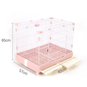 Manufacturer Wholesale Cat/Rabbit/Dog <strong>Breeding</strong> Household <strong>Small</strong> Medium Large Drawer Style Metal Wire Frame Pet <strong>Cage</strong> Easy Clean - Product Image 6
