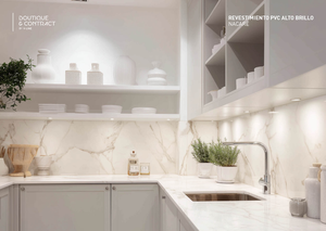 Pannello NACARE ad Alta Lucentezza con Rivestimento in PVC 2600 X 540 per Casa e Abitazioni - Product Image 1