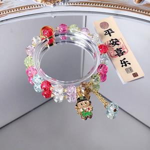 Bracelet en <span class=keywords><strong>perles</strong></span> pour enfants, bijoux mignons de dessin animé, <span class=keywords><strong>perles</strong></span> de popcorn, charme d'amitié, cadeau pour fille - Product Image 6