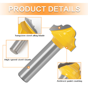 <span class=keywords><strong>Fraise</strong></span> à plonger classique en carbure de tungstène à queue de 8 mm pour le travail du bois, la découpe de profilés de portes en bois et les machines CNC - Product Image 6