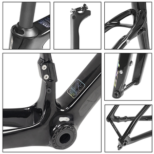 Cadre <span class=keywords><strong>de</strong></span> vélo <span class=keywords><strong>de</strong></span> gravier en carbone BXT Gravel-055 2026, nouveau, frein à disque 700C, patte <span class=keywords><strong>de</strong></span> dérailleur UDH, fibre <span class=keywords><strong>de</strong></span> carbone T1000, 700x50C, vélos <span class=keywords><strong>de</strong></span> <span class=keywords><strong>route</strong></span> OEM - Product Image 5
