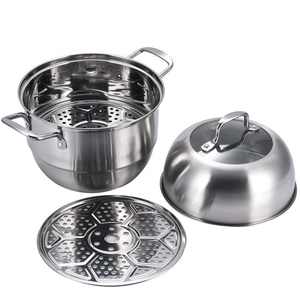Ollas de Cocina de Acero Inoxidable 304 de Lujo, 26/28/30/32 CM, con Tapa de Vidrio de 2 Capas y Asas, Aptas para Inducción y Gas, Gran Venta - Product Image 2