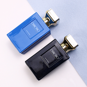 Botella de Perfume de Vidrio Corrugado de 100 ml, Personalizada y de Lujo, para Hombre, con Caja de Regalo Cuadrada a Juego - Product Image 4