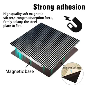 <span class=keywords><strong>Kingroon</strong></span> <span class=keywords><strong>KP3S</strong></span> Ai Mini placa de construcción magnética 180x180 PEO Frosted PEI textura cama calentada accesorio de actualización para impresoras <span class=keywords><strong>3D</strong></span> - Product Image 4