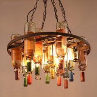 Lampe à bière LED industrielle rétro rustique en métal, style loft, bar, créative, en verre, lustre, suspension, fabriquée en Chine
