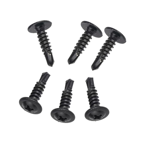 Tornillos Autoperforantes de Cabeza Redonda Negra para Chapa Metálica y Construcción de Acero - Product Image 3