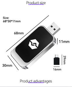 USB / <b>Type</b>-<b>C</b> Port <b>Plug</b> & Play Carplay Adapter Metal + Glass Carplay Wireless Adapter for Factory Infotainment Upgrade - Product Image 5