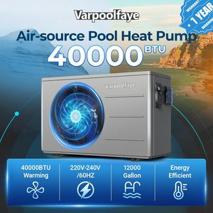 Pompe à chaleur pour piscine Varpoolfaye 40000 Btu électrique pour piscines enterrées et hors sol 12000 gallons - Product Image 2