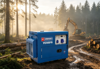 Générateur diesel triphasé 5 kW silencieux, puissance égale, 400 V 230 V, groupe électrogène portable 5,5 kW, sortie maximale, démarrage électrique, 1800 tr/min, 50/60 Hz