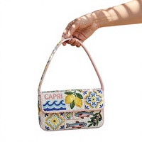 Poignée de sac artisanale indienne en perles de verre multicolores, personnalisable en couleur