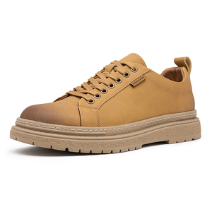 Bottiglie di alta qualità blanches pour hommes nuovi stivali da escursionista in pelle di mucca per uomo all'aperto pieno fiore scarpe in vera pelle marca 49 # - Product Image 4