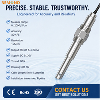 Sonde de conductivité numérique industrielle TDS EC résistante aux solutions de glycol pour système de refroidissement liquide en boucle fermée pour serveurs OEM IP68