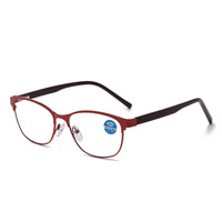 Mode ordinateur Prescription lunettes acétate cadres personnes âgées loupe lunettes de lecture Anti lumière bleue femmes lecteur lunettes