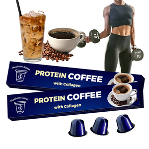 Cápsulas de Café de Proteína Alta en Porciones Individuales, Aptas para Dieta Keto, con Vitaminas, Minerales y Colágeno de Marca Privada - Product Image 1