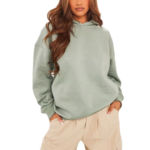 Otoño Invierno sudaderas con capucha de gran tamaño para mujer Heavy Fleece Hip Hop Puff estampado Streetwear Plus Size Casual Pullover 3D Spider OEM - Product Image 1