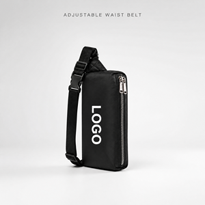 <span class=keywords><strong>Marsupio</strong></span> Personalizzato con Logo, <span class=keywords><strong>Borsa</strong></span> a Tracolla Impermeabile in Nylon alla Moda con Chiusura a Cerniera, Portatile per Viaggi, Corsa e Fitness - Product Image 4