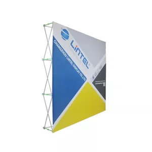 Vakbeurs Achtergrond Cabine Display Banner Pop-Up Stand Frame Spanstof Rechte Pop-Up Displaystandaard