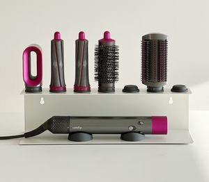 Support mural multifonctionnel rectangulaire pour <span class=keywords><strong>Dyson</strong></span> <span class=keywords><strong>Airwrap</strong></span> Styler, support de <span class=keywords><strong>rangement</strong></span>, organisateur de cordon, fer à friser - Product Image 4