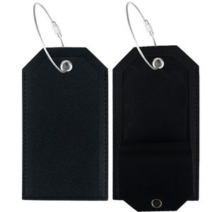 Etiquetas de Equipaje de Cuero Real con Logotipo de Marca de Aerolínea, Diseño Nuevo, Personalizadas, de Lujo, con Impresión en Lámina Dorada, para Regalos - Product Image 6