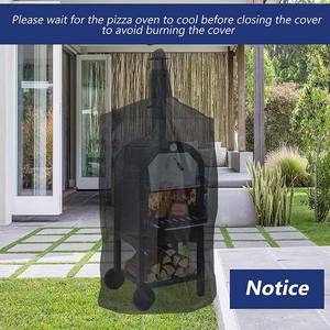 600D Heavy Duty Oxford pour four à <span class=keywords><strong>pain</strong></span> au charbon de bois BBQ Smoker Grill Outdoor Waterproof Protective Cover Pizza Four Cover - Product Image 6