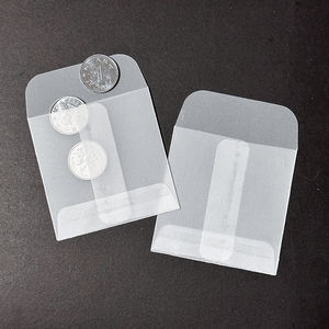 Luxury Custom Glassine Frosted Small Packaging Tag Ring Jewelry Photo Bag <strong>Mini</strong> Card Transparent Cowhide Vellum Paper <strong>Envelope</strong> - Product Image 1