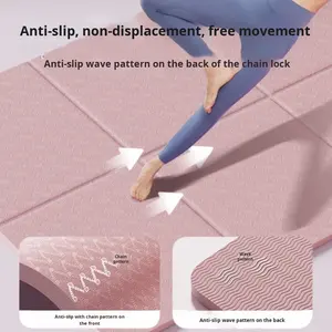 Tapis <span class=keywords><strong>de</strong></span> <span class=keywords><strong>yoga</strong></span> pliable en TPE antidérapant <span class=keywords><strong>de</strong></span> 6 mm <span class=keywords><strong>pour</strong></span> la sieste des enfants - Utilisation à domicile portable - Tapis <span class=keywords><strong>de</strong></span> fitness <span class=keywords><strong>pour</strong></span> <span class=keywords><strong>dormir</strong></span> - 183 cm YEJOSENIA - Product Image 4