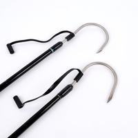 Gaff de pêche au thon en fibre de verre de 4 à 6 pieds, pour la pêche en mer, la pêche au gros gibier et la pêche à la traîne, avec hameçon et lance de pêche au thon