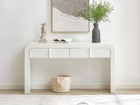 AJUNION Table console de style minimaliste Meubles de salon modernes Table de couloir Table console de peinture en bois MDF PU avec tiroir