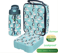 Sac à déjeuner Oumego, bouteille d'eau, boîte à déjeuner bento pour enfants, Babi Pinchos Para Lonchera, récipient alimentaire pour enfants, ensemble de boîtes à déjeuner bento