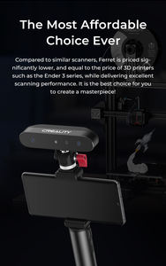 Scanner 3D Creality CR-SCAN Ferret, numérisation à large champ de vision et mode haute précision - Product Image 6