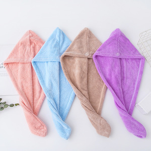 <span class=keywords><strong>Serviette</strong></span> de <span class=keywords><strong>cheveux</strong></span> en microfibre à séchage rapide pour <span class=keywords><strong>cheveux</strong></span> <span class=keywords><strong>bouclés</strong></span> longs et épais <span class=keywords><strong>Serviette</strong></span> de bain super absorbante avec boutons Style uni - Product Image 5
