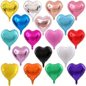 Ballons en aluminium en forme de cœur de 18 pouces avec logo personnalisé, rouge, pour mariage, fiançailles, Saint-Valentin - Product Image 2